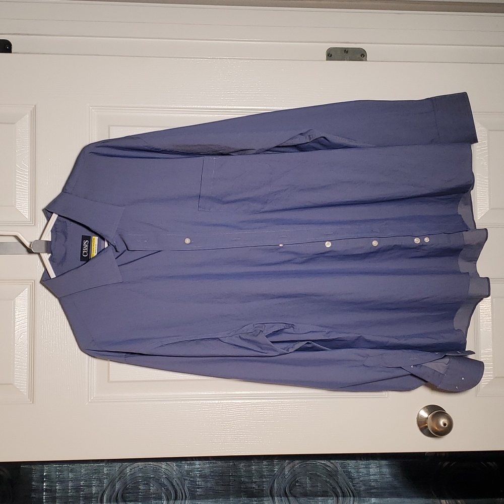 Long-sleeved button down dress shirt, 18.5 neck, 36/37 sleeve